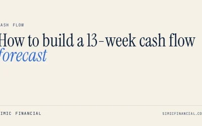 How to build a 13-week cash flow forecast